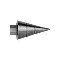 16mm Curtian finials R-reeded cone